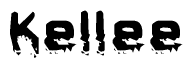 The image contains the word Kellee in a stylized font with a static looking effect at the bottom of the words