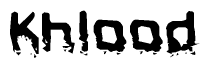The image contains the word Khlood in a stylized font with a static looking effect at the bottom of the words