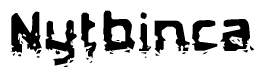 The image contains the word Nytbinca in a stylized font with a static looking effect at the bottom of the words