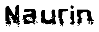 The image contains the word Naurin in a stylized font with a static looking effect at the bottom of the words