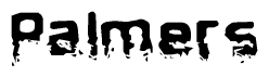 The image contains the word Palmers in a stylized font with a static looking effect at the bottom of the words