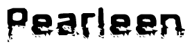 The image contains the word Pearleen in a stylized font with a static looking effect at the bottom of the words