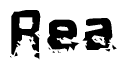 The image contains the word Rea in a stylized font with a static looking effect at the bottom of the words