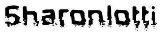 The image contains the word Sharonlotti in a stylized font with a static looking effect at the bottom of the words