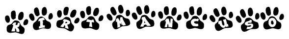 Animal Paw Prints with Kirtmancuso Lettering