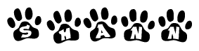 Animal Paw Prints with Shann Lettering