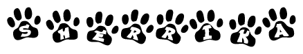 Animal Paw Prints with Sherrika Lettering