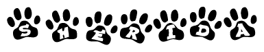 Animal Paw Prints with Sherida Lettering