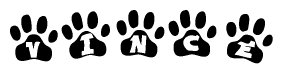 Animal Paw Prints with Vince Lettering
