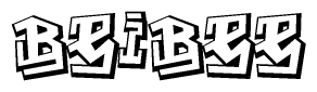 The clipart image features a stylized text in a graffiti font that reads Beibee.