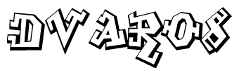 The clipart image features a stylized text in a graffiti font that reads Dvar08.