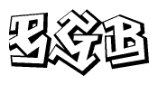 The clipart image features a stylized text in a graffiti font that reads Egb.