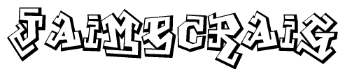 The clipart image features a stylized text in a graffiti font that reads Jaimecraig.
