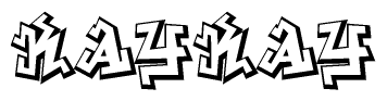 The clipart image features a stylized text in a graffiti font that reads Kaykay.