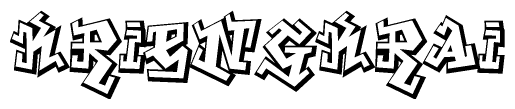 The clipart image features a stylized text in a graffiti font that reads Kriengkrai.