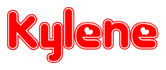 The image displays the word Kylene written in a stylized red font with hearts inside the letters.