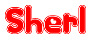 The image displays the word Sherl written in a stylized red font with hearts inside the letters.