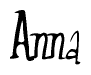 Anna Calligraphy Text 
