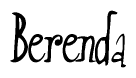 The image contains the word 'Berenda' written in a cursive, stylized font.