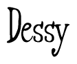 The image contains the word 'Dessy' written in a cursive, stylized font.