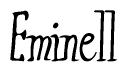 The image is a stylized text or script that reads 'Eminell' in a cursive or calligraphic font.
