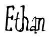 Ethan Calligraphy Text 