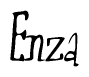 The image is a stylized text or script that reads 'Enza' in a cursive or calligraphic font.