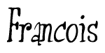 The image is a stylized text or script that reads 'Francois' in a cursive or calligraphic font.