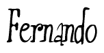 The image is a stylized text or script that reads 'Fernando' in a cursive or calligraphic font.