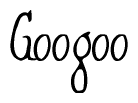 The image is a stylized text or script that reads 'Googoo' in a cursive or calligraphic font.