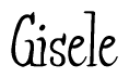 The image is a stylized text or script that reads 'Gisele' in a cursive or calligraphic font.