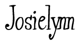The image is a stylized text or script that reads 'Josielynn' in a cursive or calligraphic font.