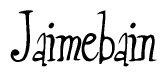 The image is a stylized text or script that reads 'Jaimebain' in a cursive or calligraphic font.