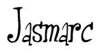 The image is of the word Jasmarc stylized in a cursive script.