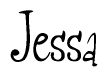 The image contains the word 'Jessa' written in a cursive, stylized font.