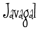 The image contains the word 'Javagal' written in a cursive, stylized font.