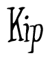 The image is a stylized text or script that reads 'Kip' in a cursive or calligraphic font.