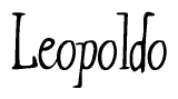 The image is a stylized text or script that reads 'Leopoldo' in a cursive or calligraphic font.