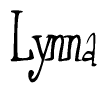 The image is a stylized text or script that reads 'Lynna' in a cursive or calligraphic font.