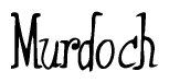 The image is a stylized text or script that reads 'Murdoch' in a cursive or calligraphic font.