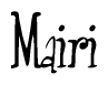 Mairi Calligraphy Text 