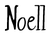 The image is a stylized text or script that reads 'Noell' in a cursive or calligraphic font.