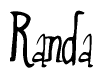 The image contains the word 'Randa' written in a cursive, stylized font.