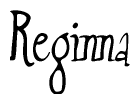 The image is a stylized text or script that reads 'Reginna' in a cursive or calligraphic font.