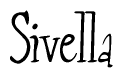 The image contains the word 'Sivella' written in a cursive, stylized font.