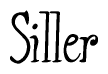 The image contains the word 'Siller' written in a cursive, stylized font.