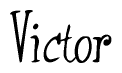 Cursive 'Victor' Text