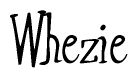 Cursive 'Whezie' Text