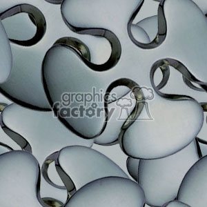 An abstract clipart image featuring a pattern of interlocking silver puzzle pieces.