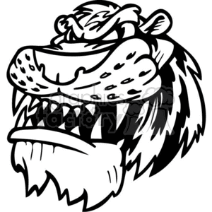 snarling tiger mascot
